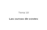 Tema 10 Las curvas de costes. 2 Introducción En este tema vamos a estudiar las curvas de costes Hablaremos de costes variables, costes medios y costes.