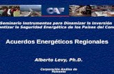 Acuerdos Energéticos Regionales Alberto Levy, Ph.D. Alberto Levy, Ph.D. Corporación Andina de Fomento Santiago, 6 de octubre de 2004 Seminario Instrumentos.