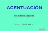 ACENTUACIÓN Iris Beatriz Viglione - LICEO SHANGRILÁ - SIGUIENTE.
