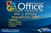 Revisión técnica de WSS y Office SharePoint 2007.