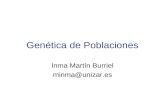 Genética de Poblaciones Inma Martín Burriel minma@unizar.es.