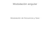 Modulación angular Modulación de frecuencia y fase.