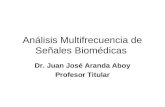 Análisis Multifrecuencia de Señales Biomédicas Dr. Juan José Aranda Aboy Profesor Titular.