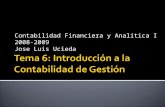 Contabilidad Financiera y Analítica I 2008-2009 Jose Luis Ucieda.