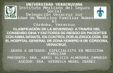 UNIVERSIDAD VERACRUZANA Instituto Mexicano del Seguro Social Delegación Veracruz sur Unidad de Medicina Familiar Número 61 Córdoba, Veracruz GRADO A OBTENER:
