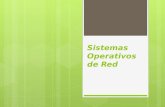 Sistemas Operativos de Red. Tema 3: Entornos de aplicación de los sistemas operativos de red.