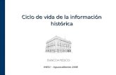 Ciclo de vida de la información histórica INEGI – Aguascalientes 2008.