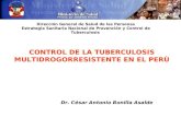 Dirección General de Salud de las Personas Estrategia Sanitaria Nacional de Prevención y Control de Tuberculosis CONTROL DE LA TUBERCULOSIS MULTIDROGORRESISTENTE.