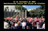 23 de noviembre de 2002 Manifestación contra las Torres de Vilaflor.
