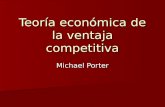 Teoría económica de la ventaja competitiva Michael Porter.
