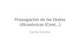 Propagación de las Ondas Ultrasónicas (Cont…) Carlos Correia.