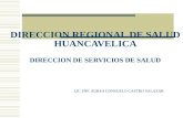 DIRECCION REGIONAL DE SALUD HUANCAVELICA DIRECCION DE SERVICIOS DE SALUD LIC ENF. AUREA CONSUELO CASTRO SALAZAR.