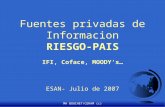 MH BOUCHET/CERAM (c) Fuentes privadas de Informacion RIESGO-PAIS IFI, Coface, MOODYs… ESAN- Julio de 2007.