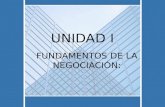 Unidad 1 - Fundamentos de la negociación