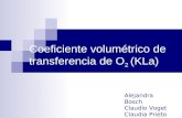 Coeficiente volumétrico de transferencia de O 2 (KLa) Alejandra Bosch Claudio Voget Claudia Prieto.