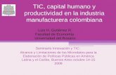 TIC, capital humano y productividad en la industria manufacturera colombiana
