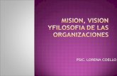 Mision, vision y filosofia de las organizaciones