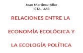 Joan Martinez-Alier ICTA, UAB. VARIEDADES DE ECOLOGISMO 1) En la historia del ambientalismo norteamericano existe la ideología de Gifford Pinchot de 1900.