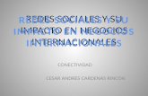 Redes sociales y su impacto en negocios internacionales