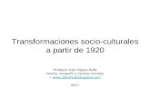 Transformaciones culturales 1920