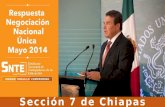 Sección 7 de Chiapas. Cifras en millones de pesos RESUMEN PEF PREVISONES $17,039.0 $19,519.1 $3,040.0 Monto Negociación 2014 Bolsa Adicional Compensación.