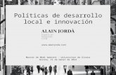 Políticas de Desarrollo e Innovación Local