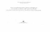 Albajari, V. La evaluación psicologica en selección de personal. pág. 15-37
