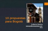 10 propuestas para Bogotá