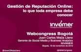 Juan Carlos Mejía - Invamer - WebCongress Bogotá 2013