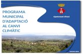 Programa Municipal d'Adaptació al Canvi  Climàtic de l'Ajuntament d'Ascó