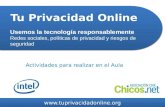 Tu privacidad online  - Actividades para el aula