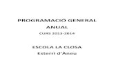Programació general anual del centre 2013 2014