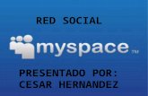 Diapositivas red social my space