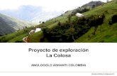 Proyecto de exploracion minero la colosa