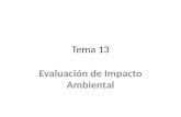 Tema 13 evaluación de impacto ambiental