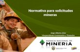 Normativa para Solicitudes Mineras