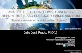 Analisis del Ranking de Competitividad 2013 (Ecuador y países Andinos)