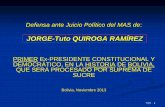 Presentación de la Defensa de Tuto Quiroga en su juicio político - Noviembre 2013