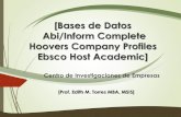 Bases de datos administración de empresas