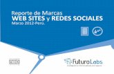 Reporte de Marcas Web Sites y Redes Sociales - Marzo 2012