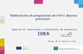 Agencia IDEA: buenas prácticas en propuestas I+D+i
