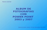 Album de fotografías con  Power Point 2003 y 2007