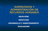 Supervision y recursos humanos