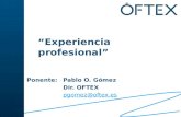 Experiencia Profesional - Pablo O.Gomez (Oftex)