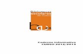 Bibliotecas Escolares - Caderno Informativo 2012-2013
