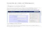 01 creación de wikis en wikispaces