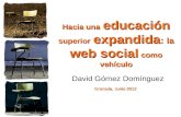 Hacia una educación superior expandida: la web social como vehículo