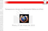 Transparencia y Acceso a la Información Pública en el Perú