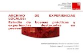Experiencias destacadas en Prevención del Delito, Chile 2008-2009