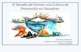 Sr. Julio Pinto, "El Desafío de Formar una Cultura de Prevención en Desastres"